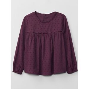 NEW Gap Kids Girls XS (4/5) Swiss Dot Top
